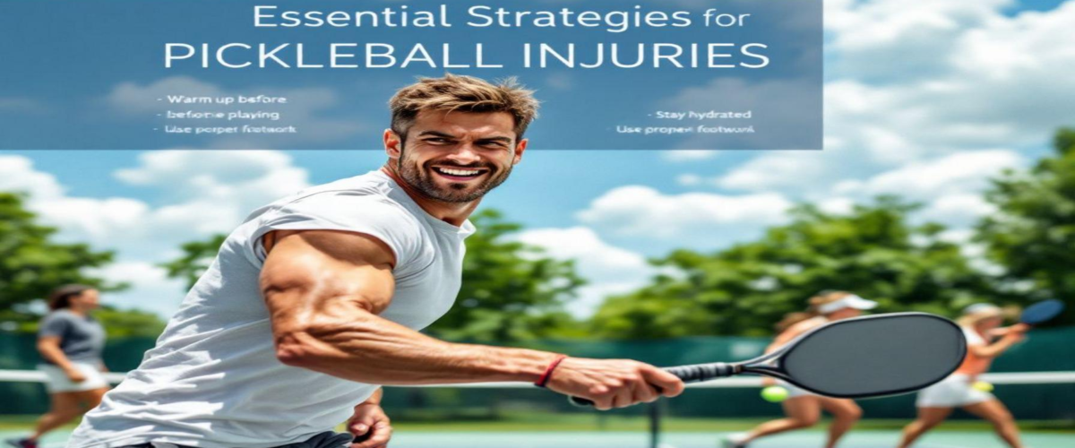 Preventing pickleball injuries, common pickleball injuries, pickleball safety tips, injury prevention exercises for pickleball, avoiding injuries in pickleball