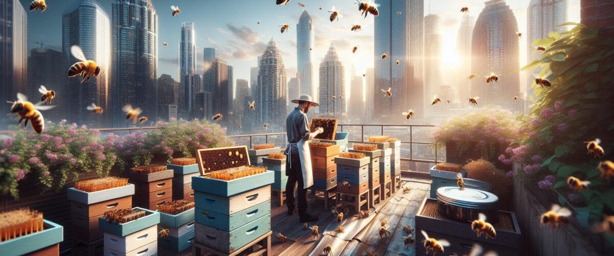 Urban beekeeping guide, urban beekeeping for beginners, urban beekeeping equipment, urban beekeeping laws, urban beekeeping benefits
