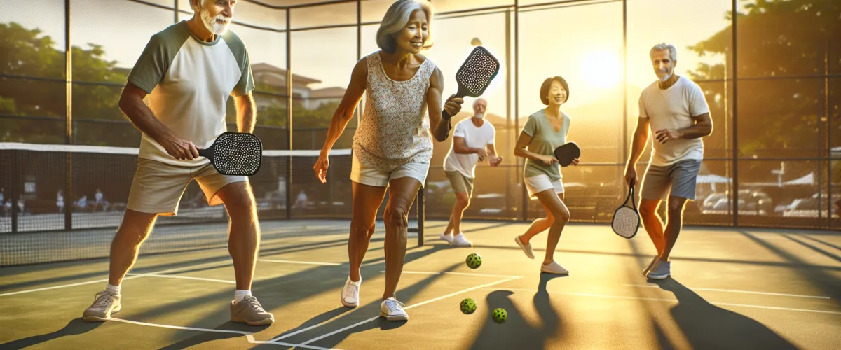 Benefits of pickleball for seniors, pickleball tips for older adults, senior pickleball leagues, pickleball exercises for seniors, pickleball health benefits for seniors