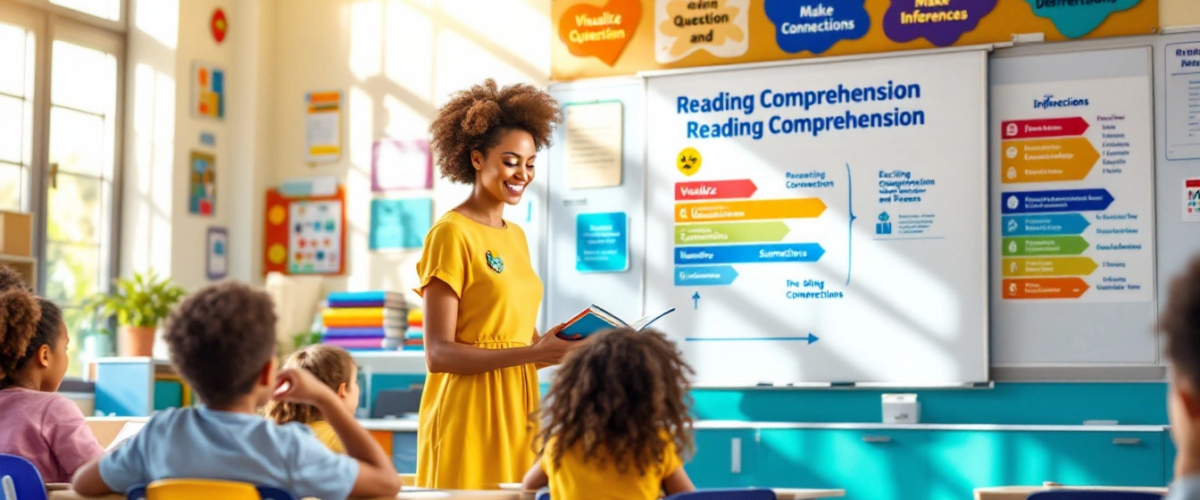 Methods for teaching reading comprehension, reading comprehension lesson plans, interactive reading activities, teaching reading strategies, reading comprehension pedagogy